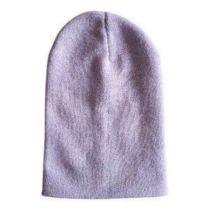 NWOT Beanie Women"s Lavender Knit Pastel Light Purple ONE SIZE